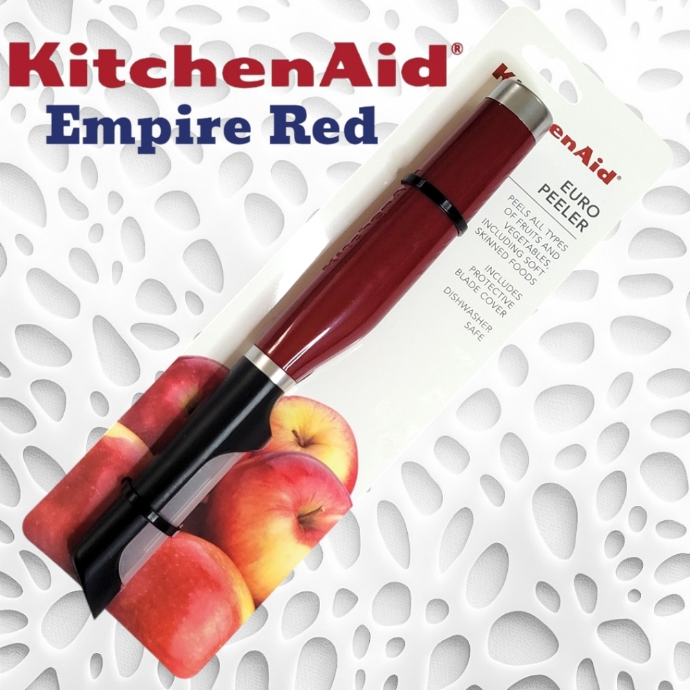KitchenAid Euro Peeler Empire Red With Protective Blade Cover